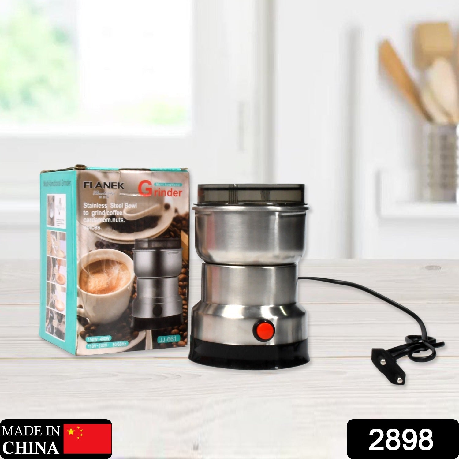 2898 Multifunction Grinder Machine Electric Cereals Grain Mill Spice Herbs Grinding Machine Tool Stainless Steel Electric Coffee Bean for Home DeoDap 2898 Multifunction Grinder Machine Electric Cereals Grain Mill Spice Herbs Grinding Machine Tool Stainless Steel Electric Coffee Bean for Home DeoDap